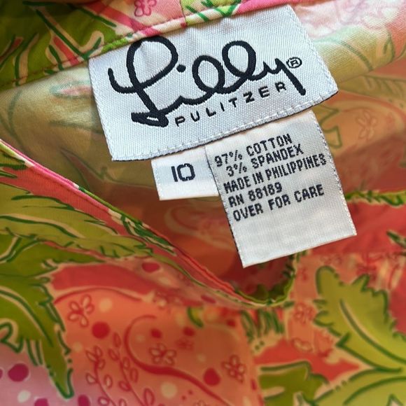 Lilly Pulitzer Pink and Green Capris - Picture 6 of 6